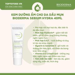 Kem dưỡng Bioderma Sebium Hydra 40ml