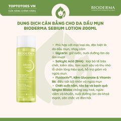 Toner Bioderma Sebium Lotion (Xanh)
