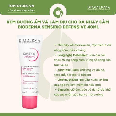 Kem dưỡng Bioderma Sensibio Defensive 40ml