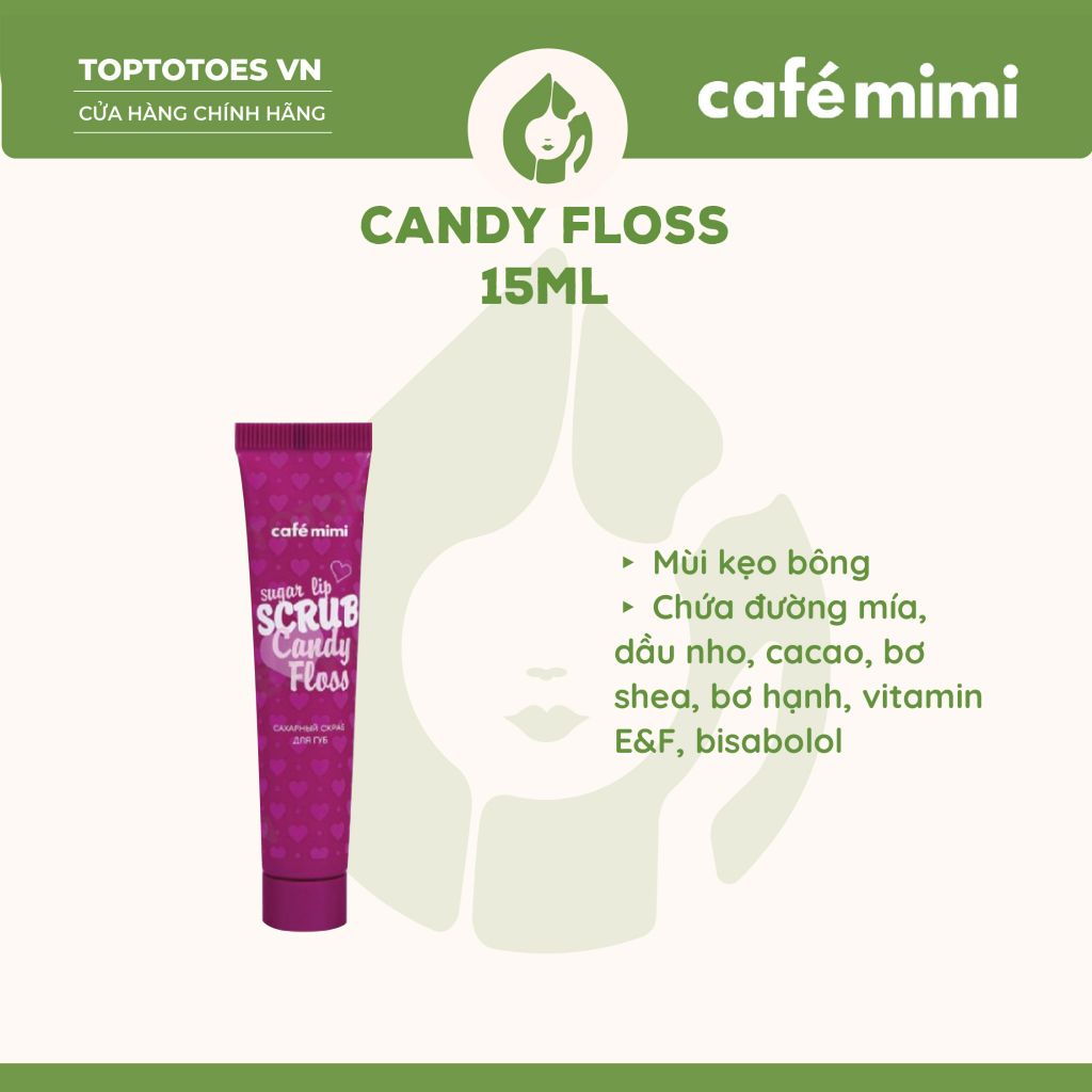 Tẩy da chết môi Sugar Lip Scrub Cafe Mimi