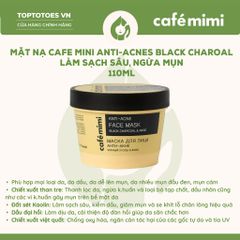 Mặt nạ Cafe Mimi Face Mask 110ml - Black charcoal & anise (ngăn ngừa mụn)
