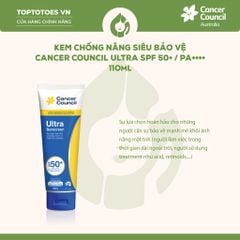 Kem chống nắng Siêu bảo vệ Cancer Council Ultra SPF 50+/ PA ++++