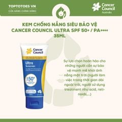 Kem chống nắng Siêu bảo vệ Cancer Council Ultra SPF 50+/ PA ++++