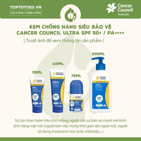 Kem chống nắng Siêu bảo vệ Cancer Council Ultra SPF 50+/ PA ++++