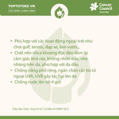 Kem chống nắng Năng động Cancer Council Active SPF 50+/ PA ++++