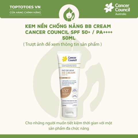 Kem nền chống nắng BB Cream Cancer Council SPF 50+/ PA ++++