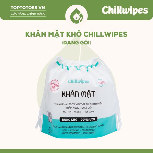 Khăn mặt khô Chillwipes (80 khăn) - Cuộn