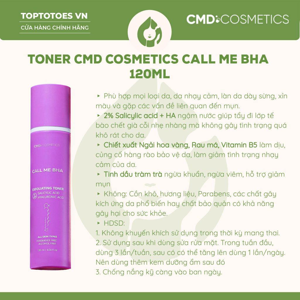 Toner CMD Cosmetics Call Me BHA