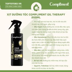 Xịt dưỡng tóc Compliment Oil Therapy 200ml