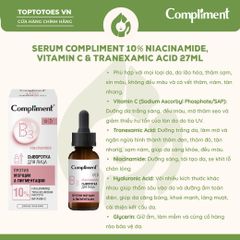Serum Compliment 10% Niacinamide, Vitamin C & Tranexamic Acid 27ml