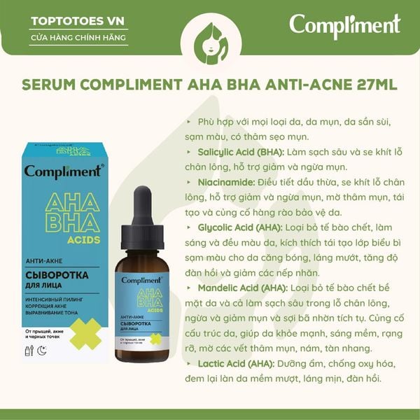 Serum Compliment AHA BHA Anti-Acne 27ml