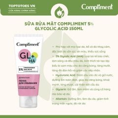 Sữa rửa mặt Compliment 5% Glycolic Acid 150ml