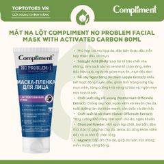 Mặt nạ lột Compliment No Problem Facial Mask With Activated Carbon 80ml