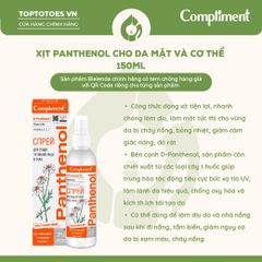 Xịt dưỡng Compliment Panthenol dành cho da mặt và cơ thể 150ml