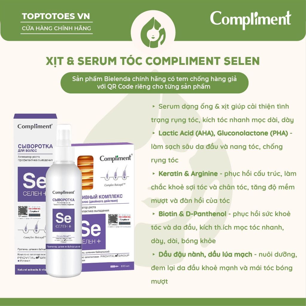 Xịt & Serum tóc Compliment