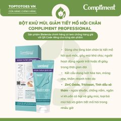 Bột khử mùi, giảm tiết mồ hôi Compliment Professional 80ml