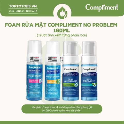 Foam rửa mặt Compliment No Problem 160ml
