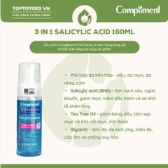 Foam rửa mặt Compliment No Problem 160ml