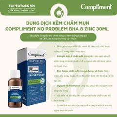 Dung dịch kẽm chấm mụn Compliment No Problem BHA & ZinC 30ml
