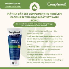 Mặt nạ đất sét Compliment No Problem Face Mask 80ml