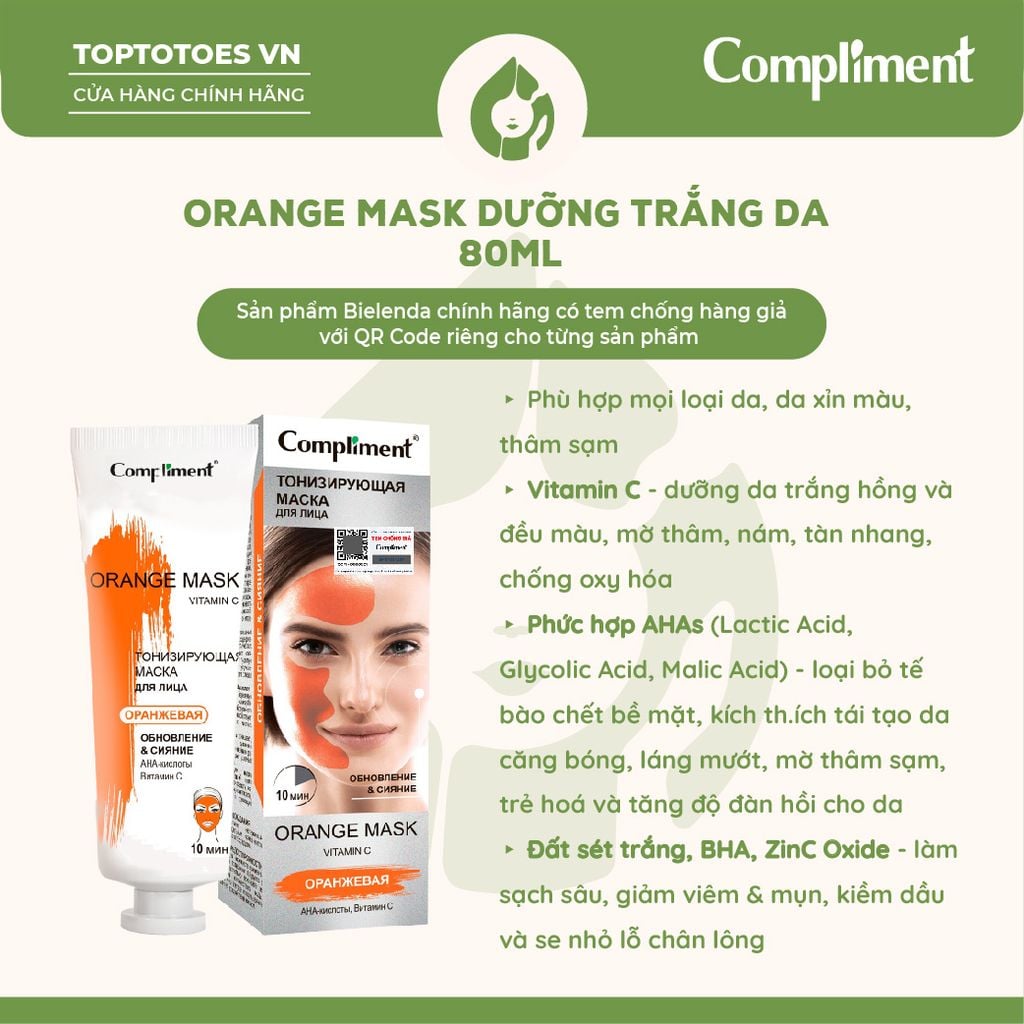 Mặt nạ đất sét Compliment 80ml
