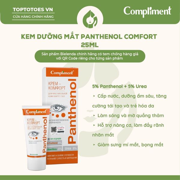 Kem dưỡng mắt Compliment Panthenol Comfort 25ml