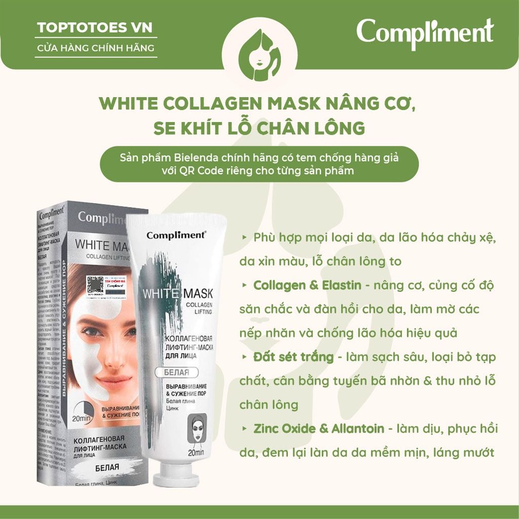 Mặt nạ đất sét Compliment 80ml