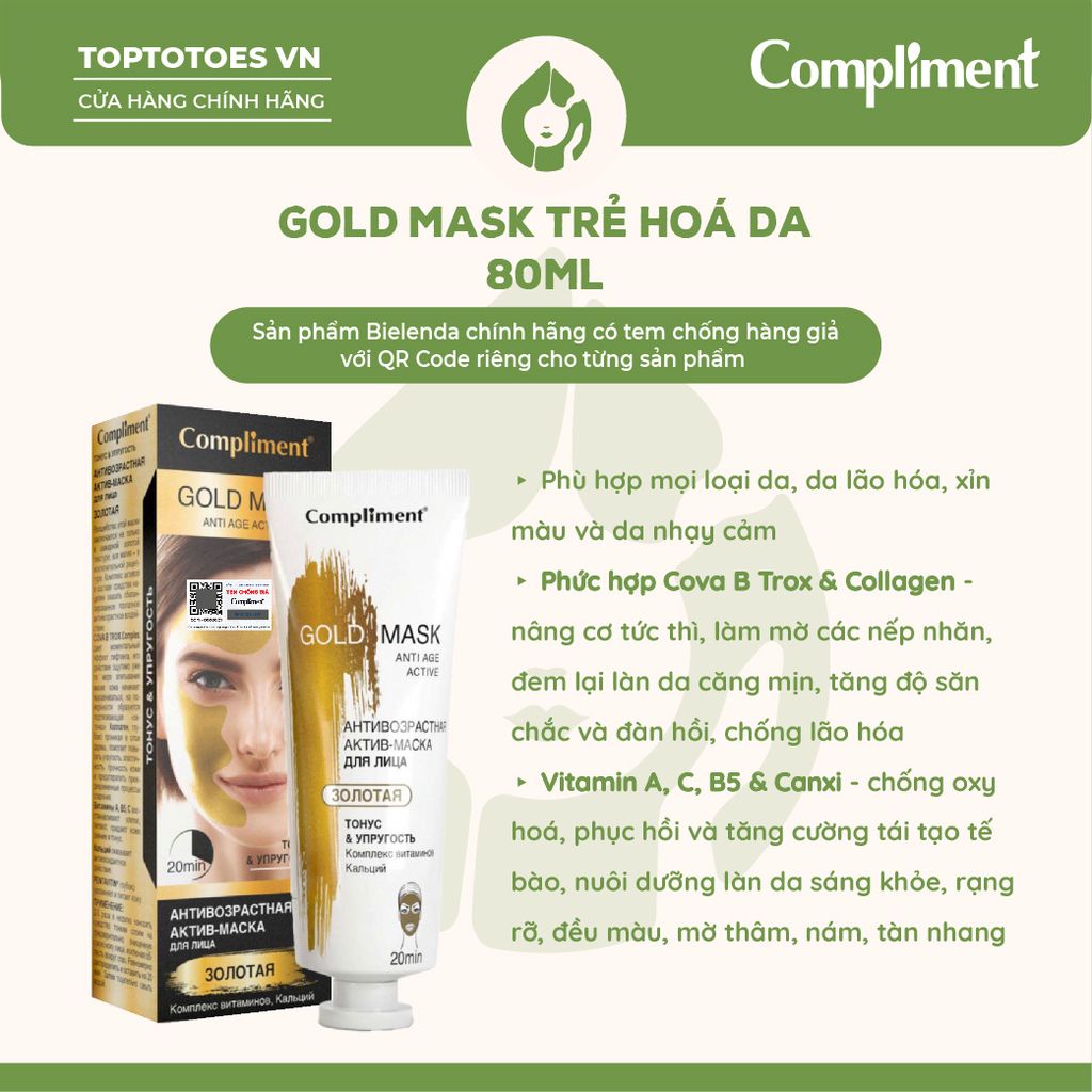 Mặt nạ đất sét Compliment 80ml