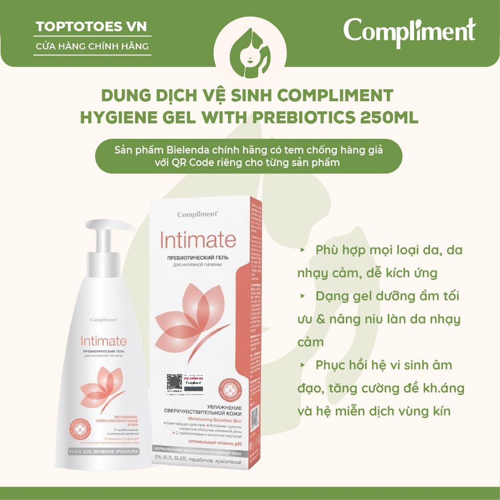 Dung dịch vệ sinh Compliment Intimate