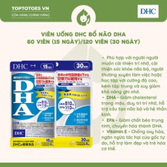 Viên uống DHC bổ não DHA - Gói 30 ngày
