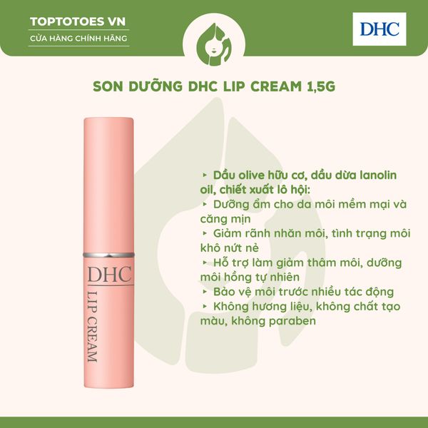 Son dưỡng DHC Lip Cream 1,5g
