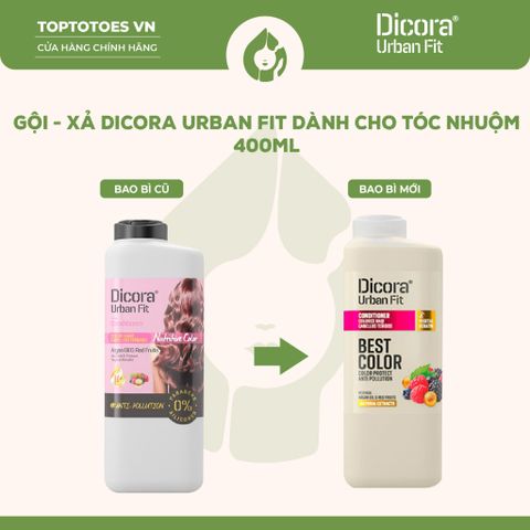 Dầu gội xả Dicora Urban Fit chiết xuất tinh dầu Argan dành cho tóc nhuộm