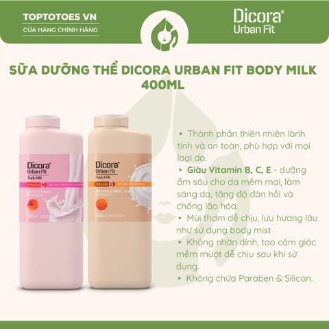 Sữa dưỡng thể Dicora Urban Fit