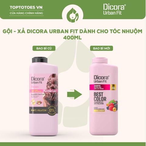Dầu gội xả Dicora Urban Fit chiết xuất tinh dầu Argan dành cho tóc nhuộm
