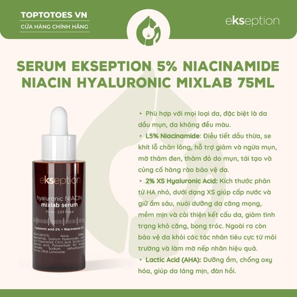 Serum Ekseption Hyaluronic NIACIN 75ml