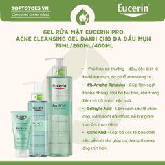 Gel rửa mặt Eucerin Pro Acne Cleansing Gel