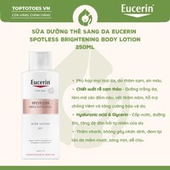 Sữa dưỡng thể Eucerin Spotless Brightening Body Lotion 250ml