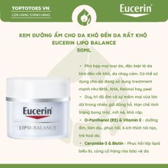 Kem dưỡng Eucerin Lipo Balance 50ml