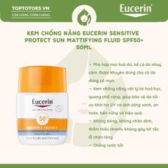 Kem chống nắng Eucerin Sensitive Protect Sun Fluid Mattifying Face SPF50+ 50ml