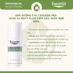 Kem dưỡng Eucerin ProAcne A.I Matt Fuild 50ml