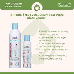 Xịt khoáng Evoluderm Atomiseur Eau Pure - 400ml