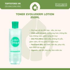 Nước hoa hồng Evoluderm Lotion Tonique 250ml - Xanh lá