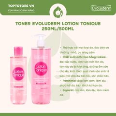 Nước hoa hồng Evoluderm Lotion Tonique 250ml - Hồng