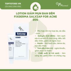 Lotion trị mụn ban đêm Fixderma Salyzap Lotion Night Time 20g