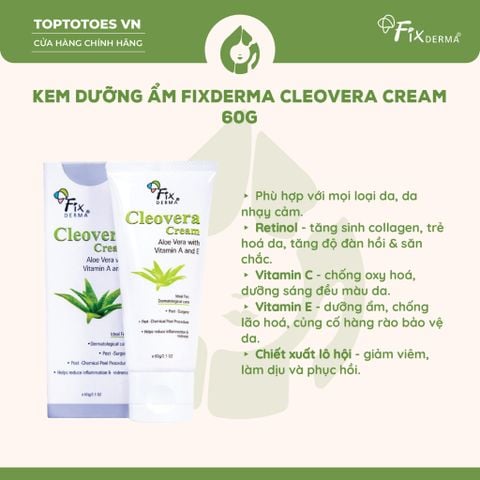 Kem dưỡng Fixderma Cleovera Cream 60g