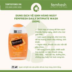 Dung dịch vệ sinh phụ nữ Femfresh Daily Intimate Wash 150ml (Màu cam)