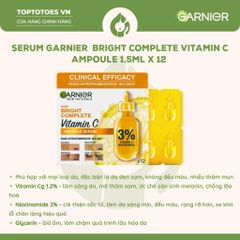 Serum Garnier Bright Complete Vitamin C Ampoule 1.5ml x 12