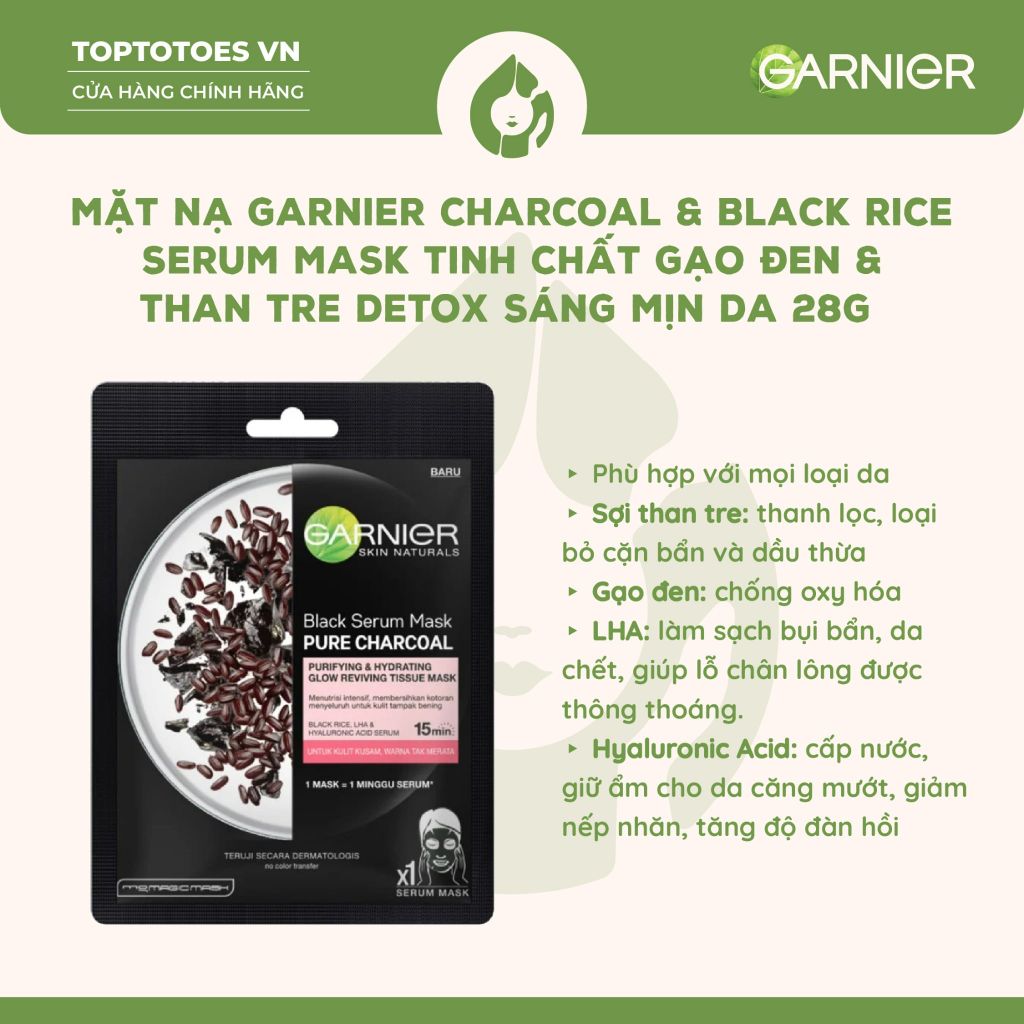 Mặt nạ giấy Garnier Serum Mask 28g
