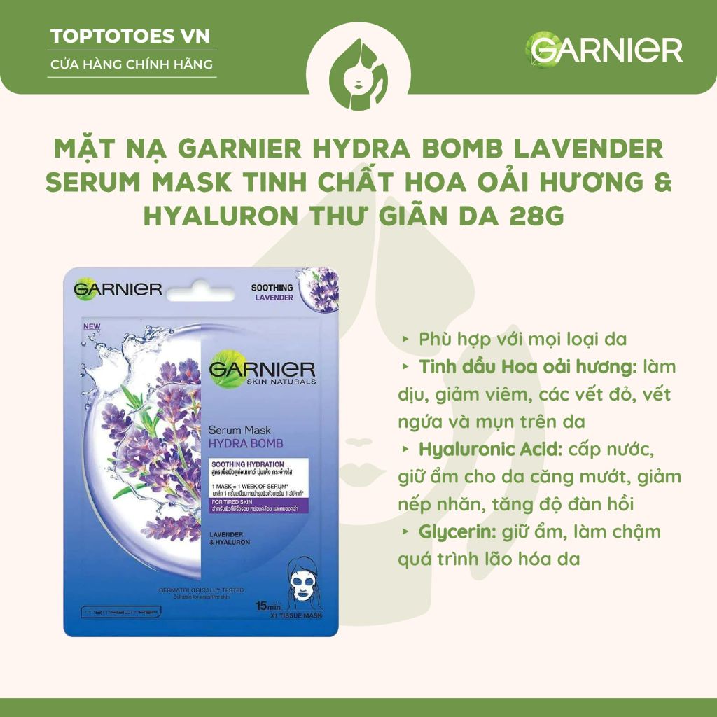 Mặt nạ giấy Garnier Serum Mask 28g