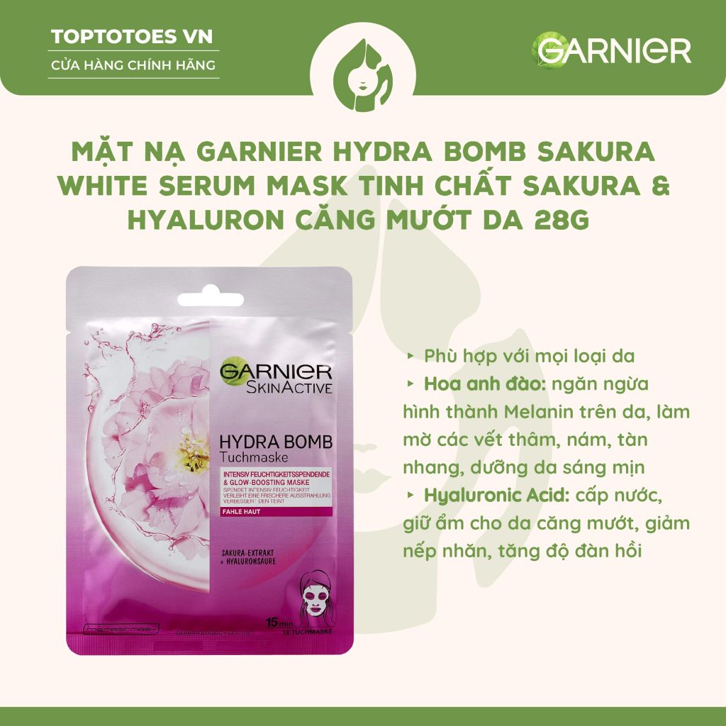 Mặt nạ giấy Garnier Serum Mask 28g